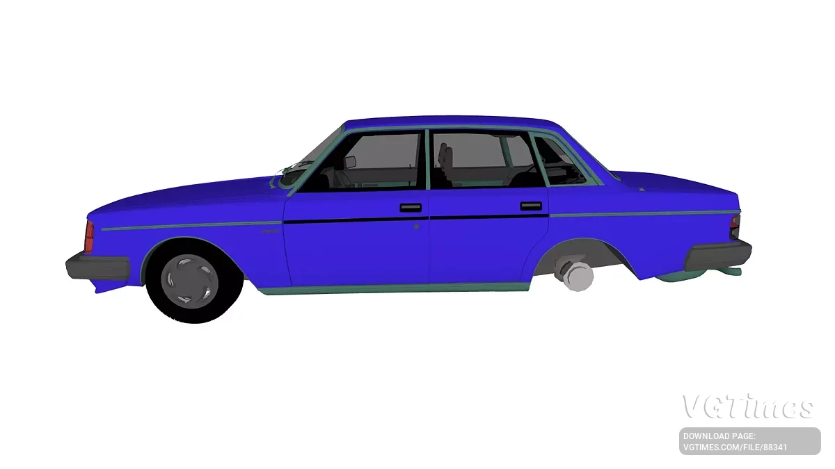 Simple Car Crash Physics Sim — Volvo 244 Turbo