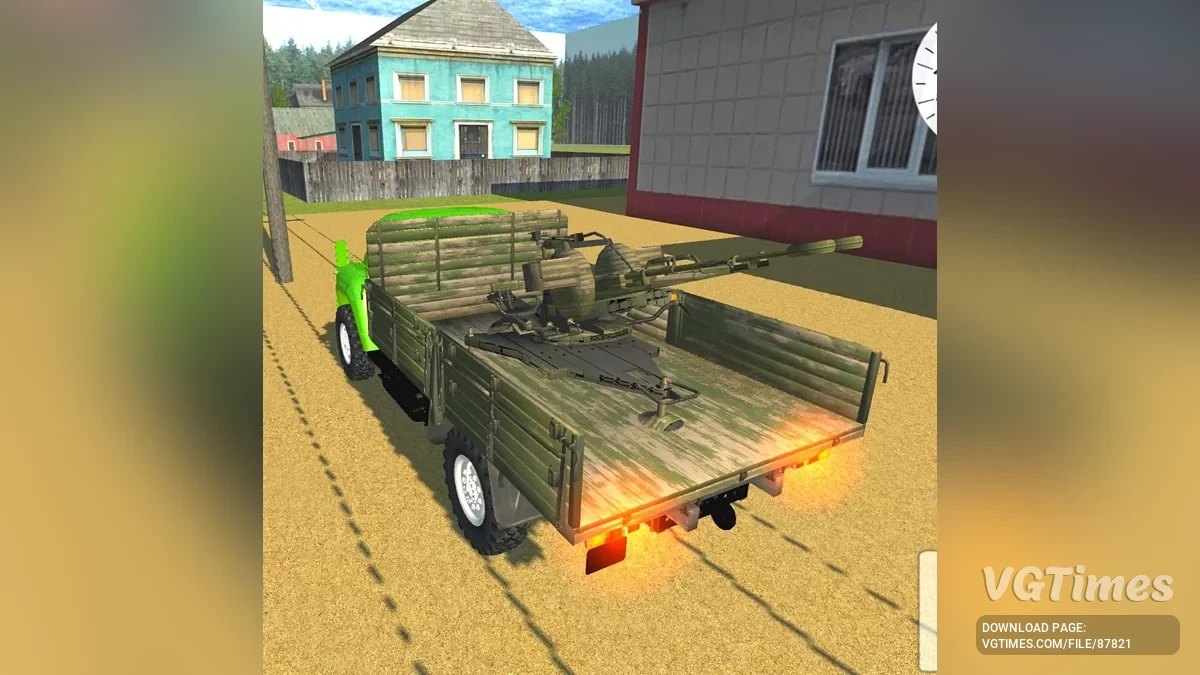 Simple Car Crash Physics Sim — Зил-130 бортовой с зениткой