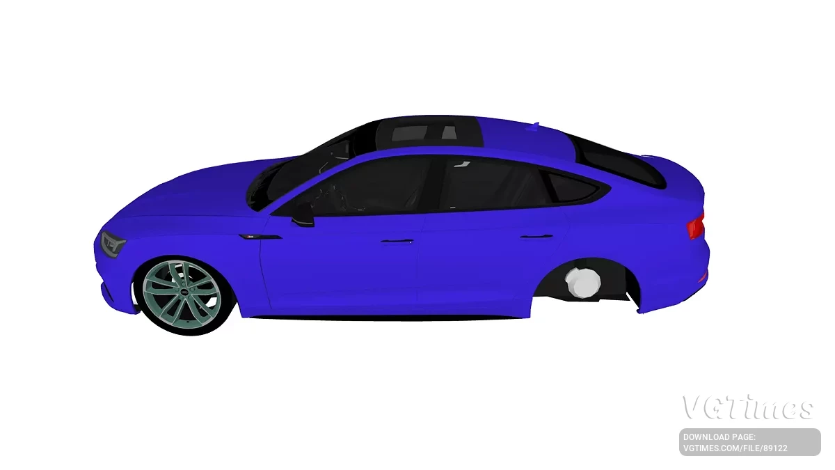 Simple Car Crash Physics Sim — Audi S5 SportBack 2018