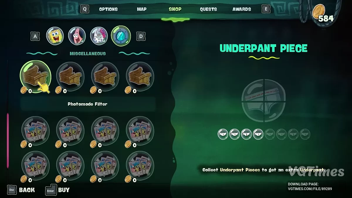 SpongeBob SquarePants: Titans of the Tide — Бесплатный магазин