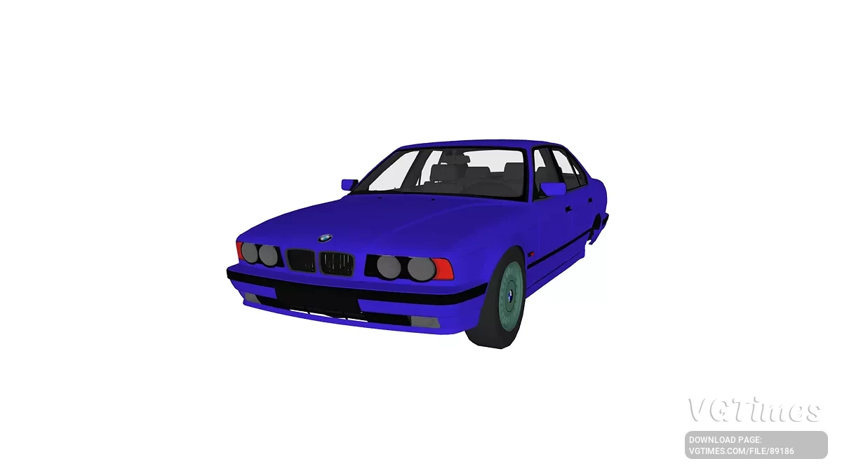 Simple Car Crash Physics Sim — BMW 525 E34