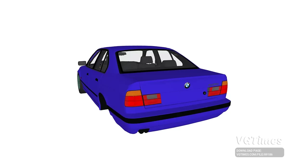 Simple Car Crash Physics Sim — BMW 525 E34