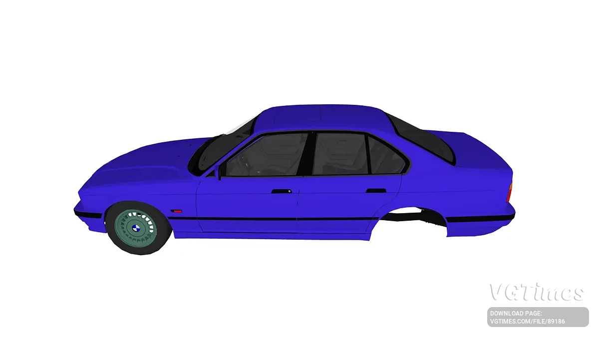 Simple Car Crash Physics Sim — BMW 525 E34