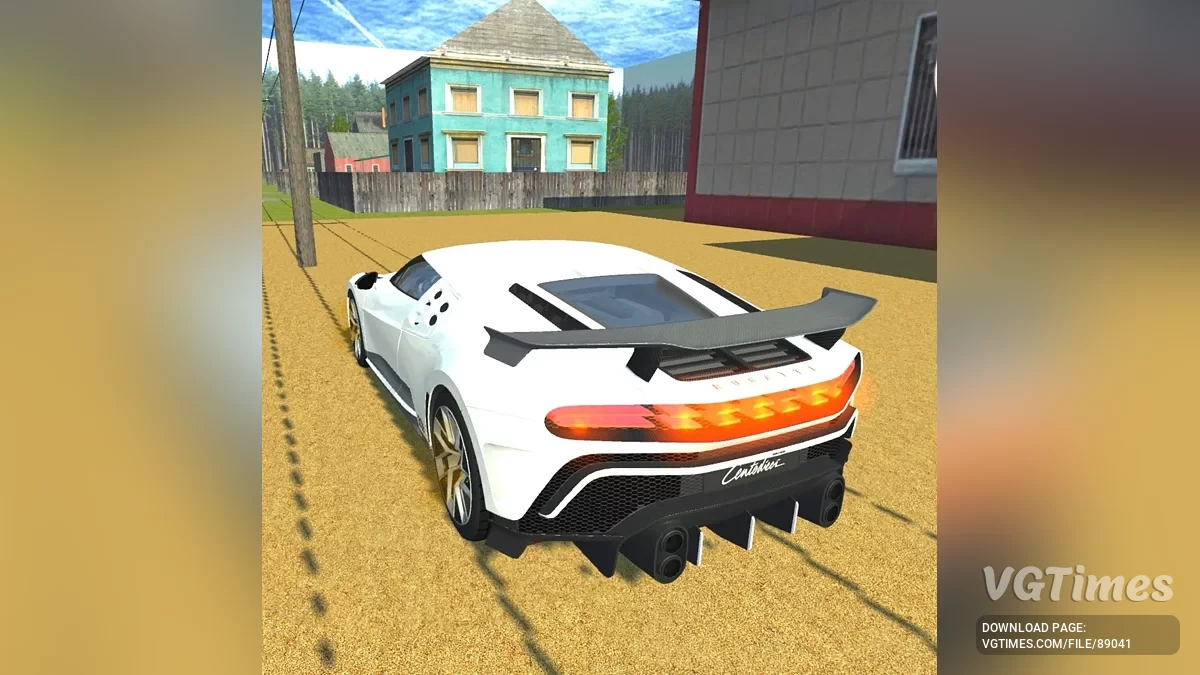 Simple Car Crash Physics Sim — Bugatti Centodieci