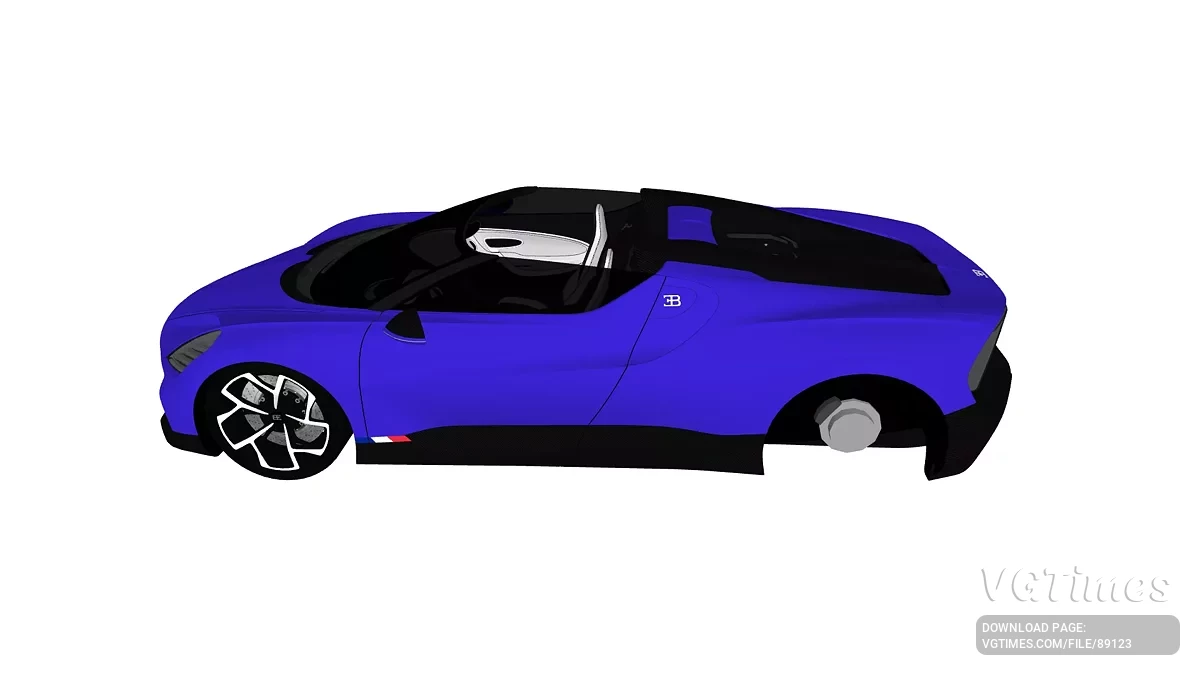 Simple Car Crash Physics Sim — Bugatti Mistral 2023