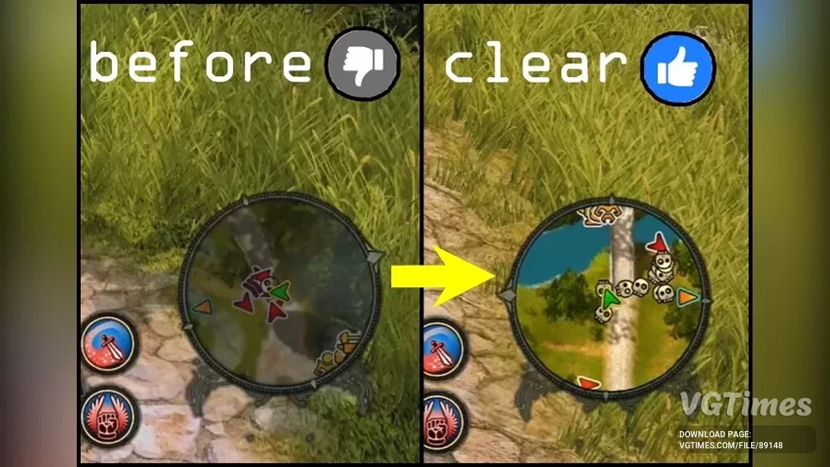 Sacred 2 Remaster — Чистая яркая мини-карта