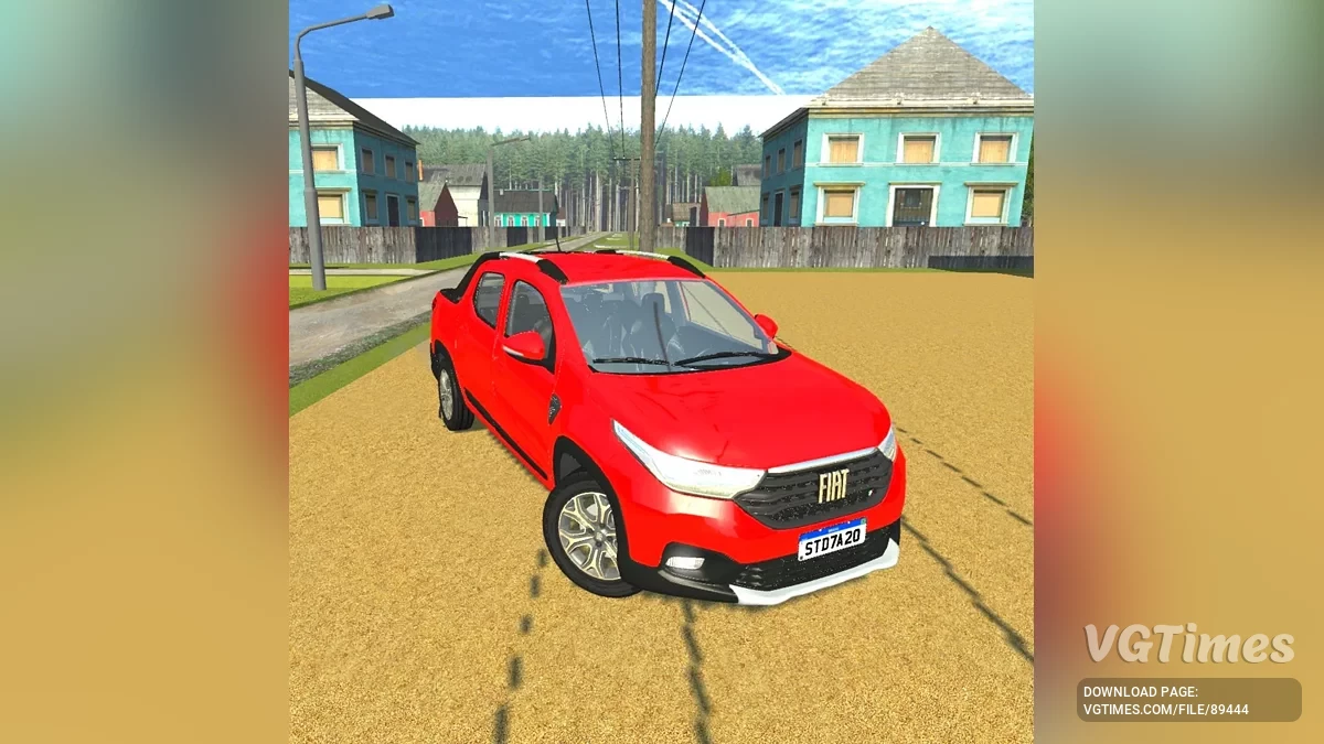 Simple Car Crash Physics Sim — Fiat Strada Volcano 2020