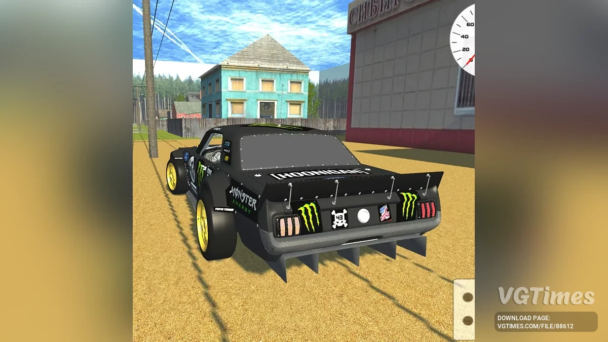 Simple Car Crash Physics Sim — Ford Mustang Hoonicorn