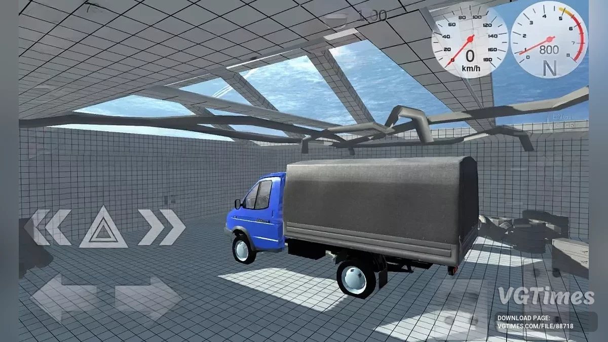 Simple Car Crash Physics Sim — Газель 3302 с тентом