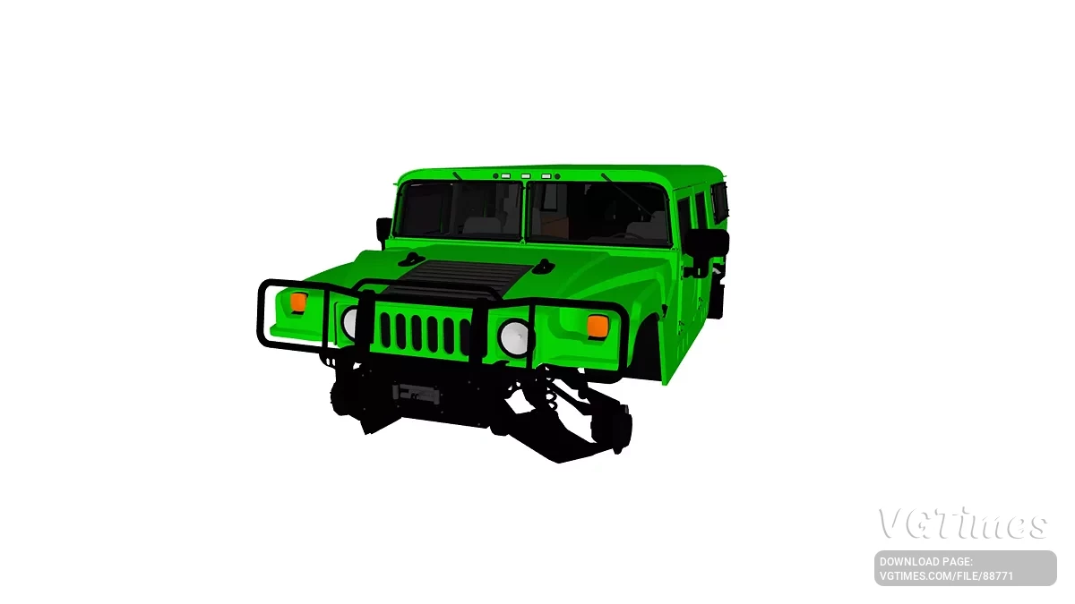 Simple Car Crash Physics Sim — Hummer H1