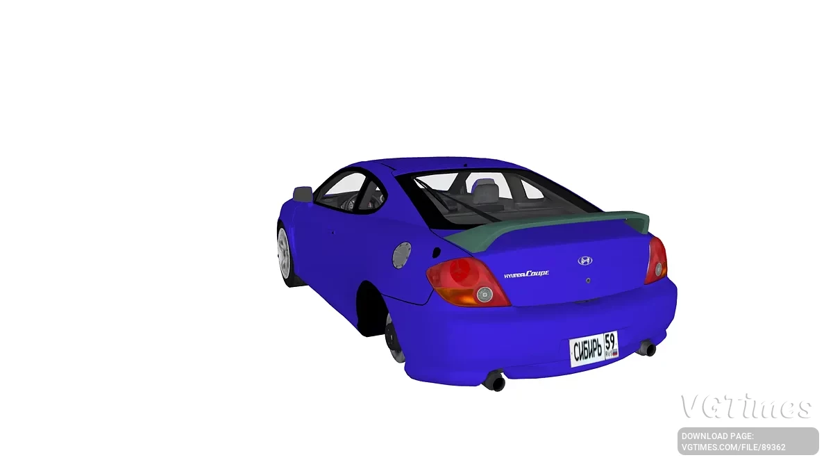 Simple Car Crash Physics Sim — Hyundai Coupe GK