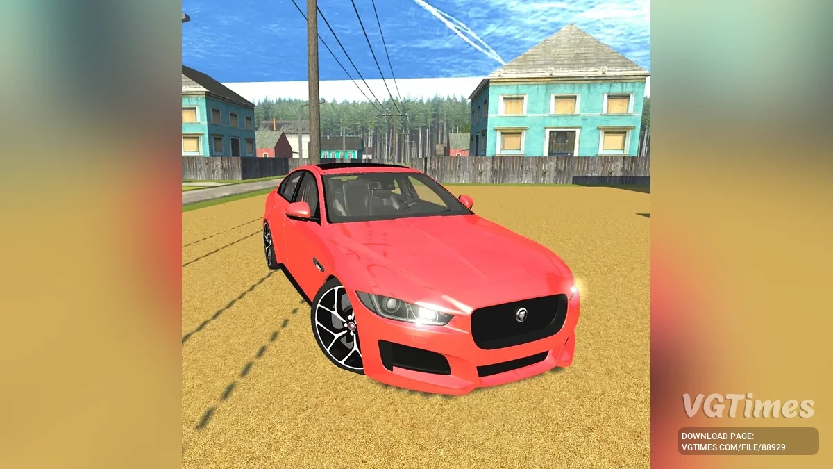 Simple Car Crash Physics Sim — Jaguar XE-S (2016)