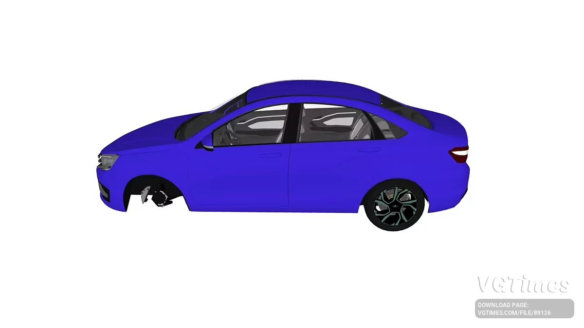 Simple Car Crash Physics Sim — Lada Vesta NG