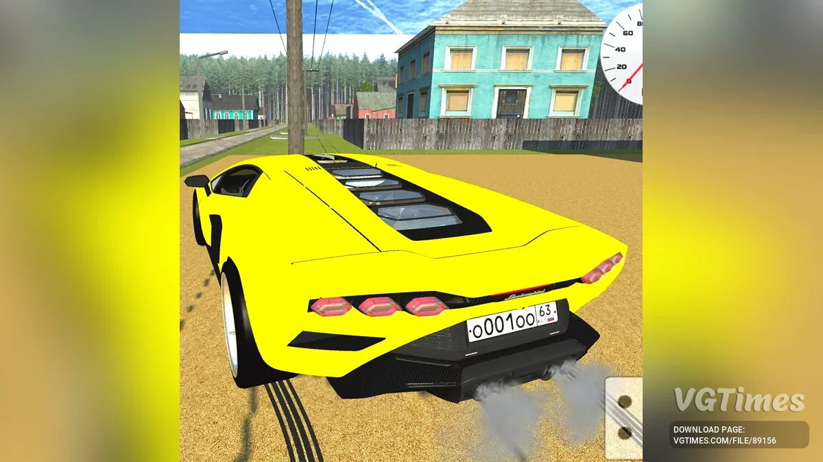 Simple Car Crash Physics Sim — Lamborghini Countach LPI 800-4