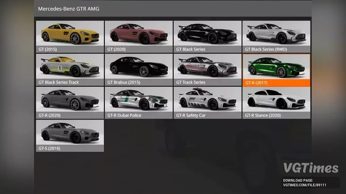 BeamNG.drive — Mercedes AMG GT v4.60 (0.37.x)