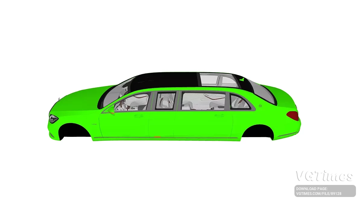 Simple Car Crash Physics Sim — Mercedes-Benz Maybach S650 Pullman