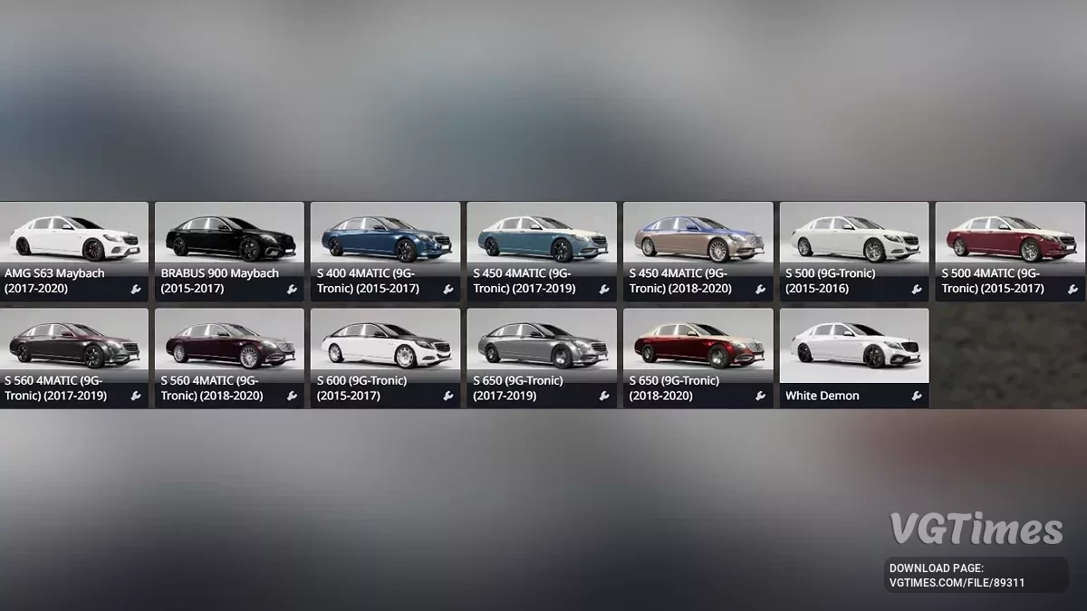 BeamNG.drive — Mercedes-Maybach X222 Long v2.0 (0.37.x)