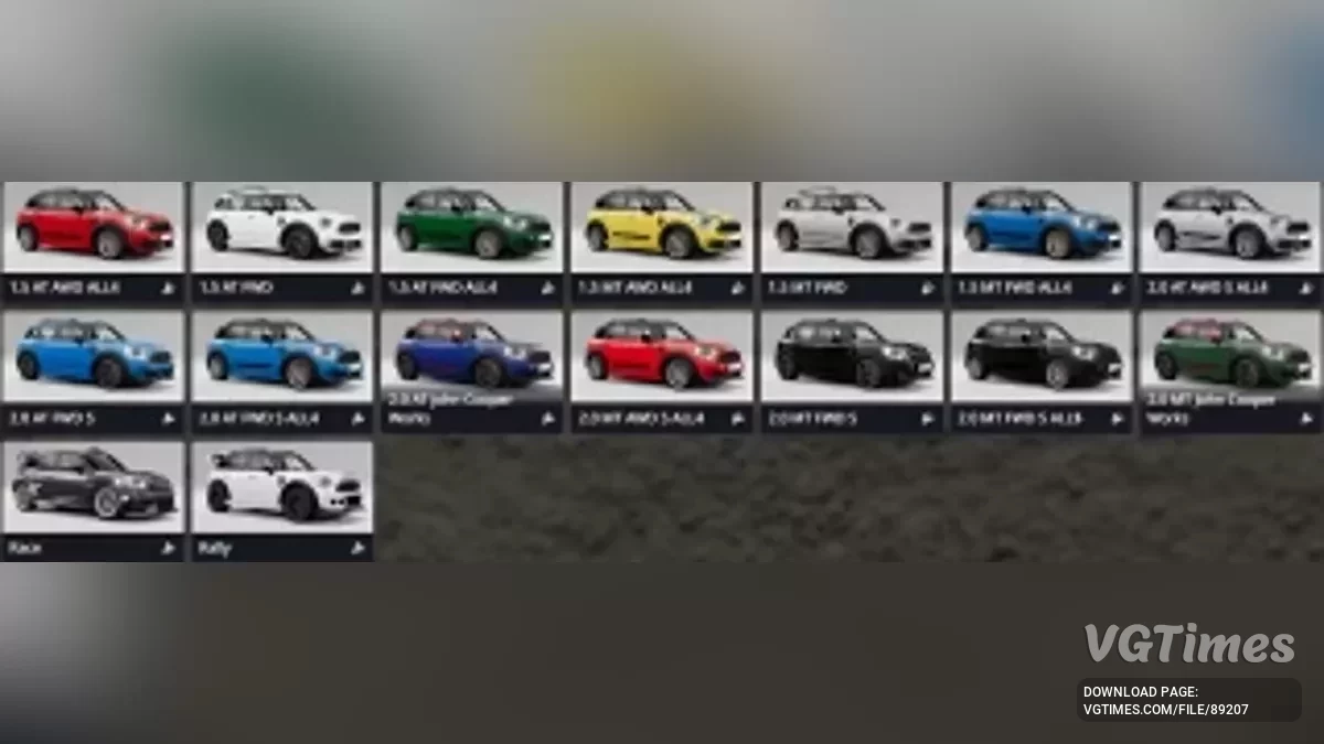 BeamNG.drive — Mini Countryman F60 2016 v2.2 (0.37.x)