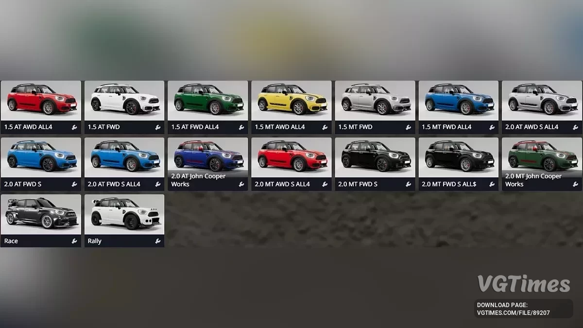 BeamNG.drive — Mini Countryman F60 2016 v2.2 (0.37.x)