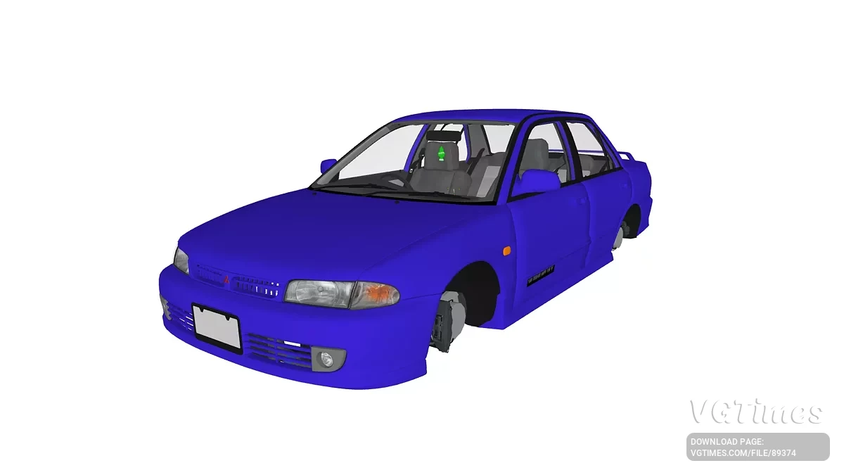 Simple Car Crash Physics Sim — Mitsubishi Lancer