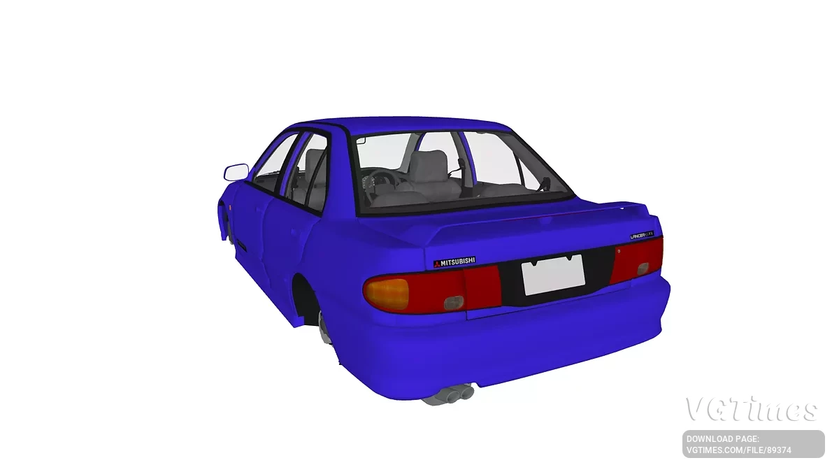 Simple Car Crash Physics Sim — Mitsubishi Lancer