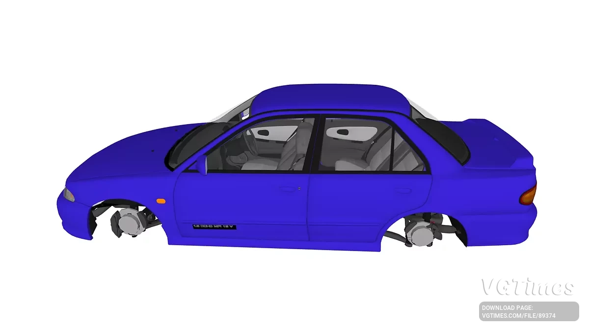 Simple Car Crash Physics Sim — Mitsubishi Lancer