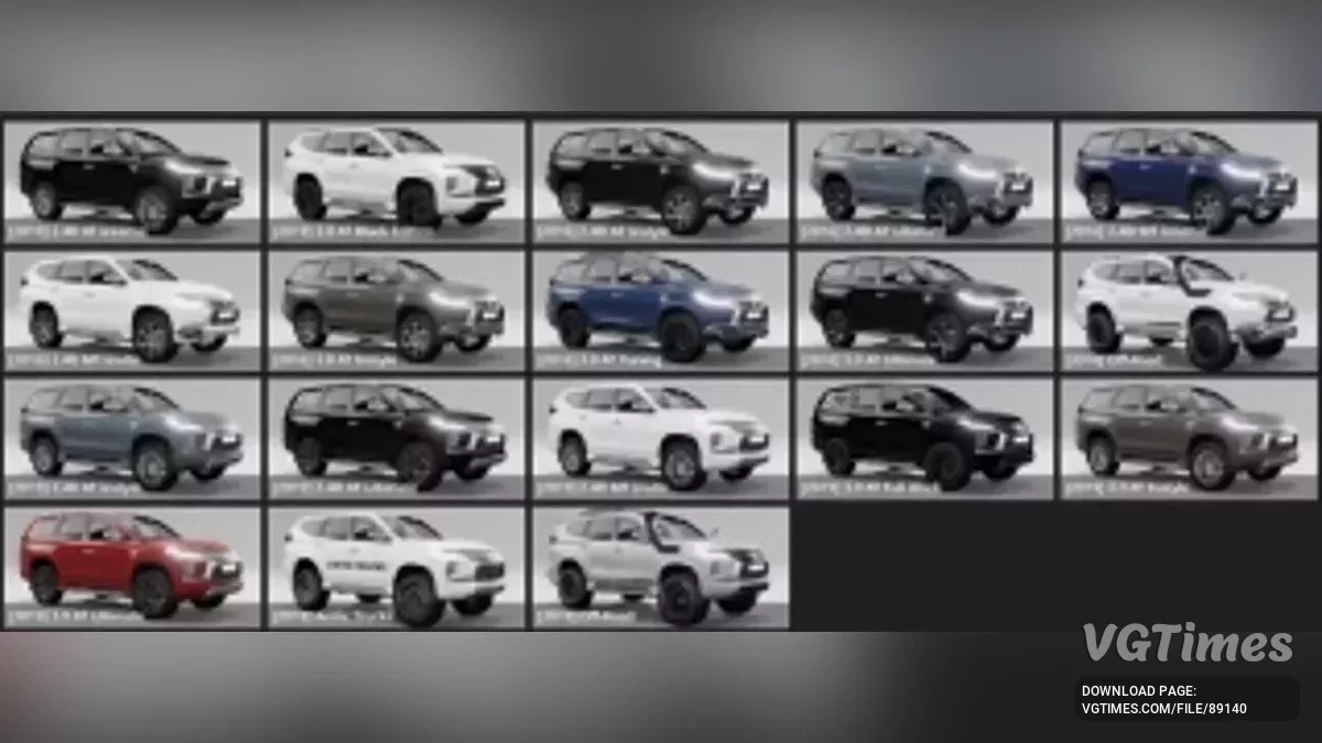 BeamNG.drive — Mitsubishi Pajero Sport (0.37.x)