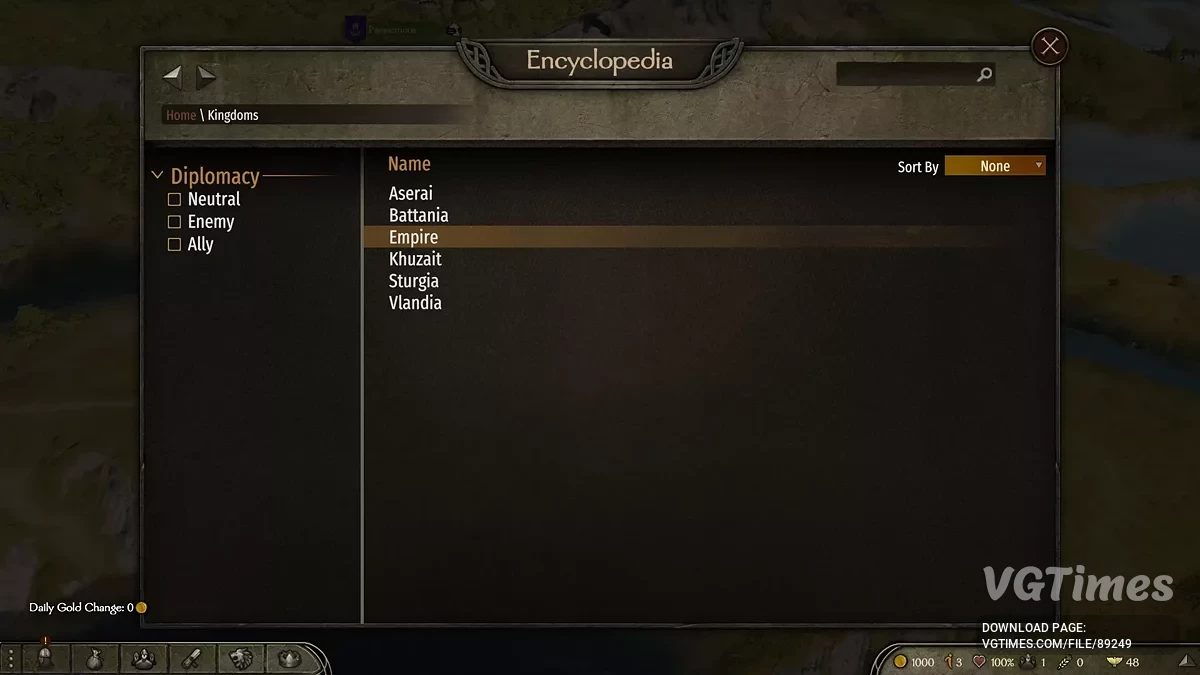 Mount &amp; Blade 2: Bannerlord — Начало за правителя Объединённой Империи