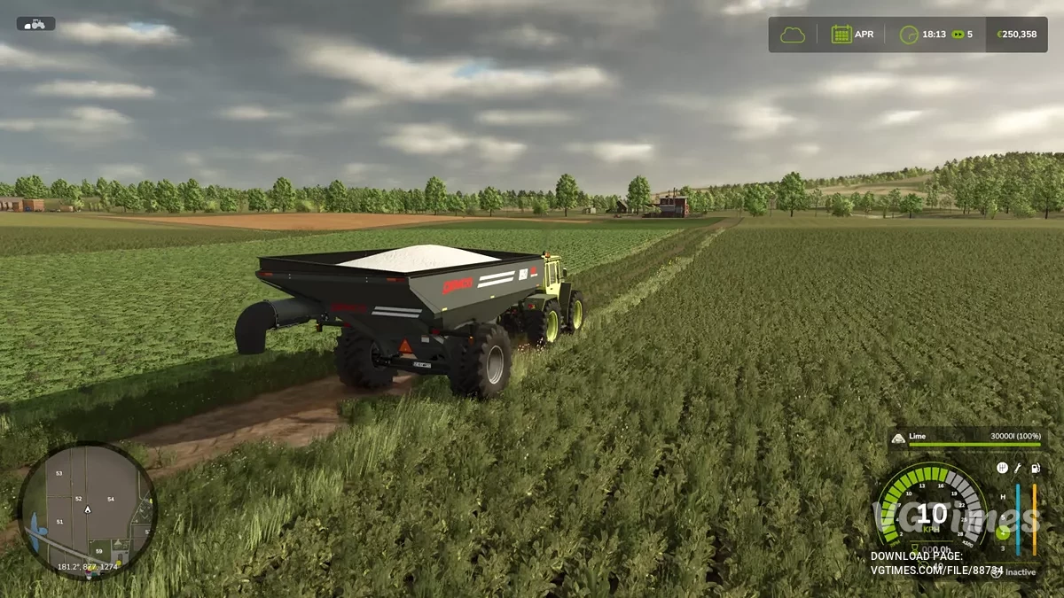 Farming Simulator 25 — Перевозить известь в перегрузочных прицепах