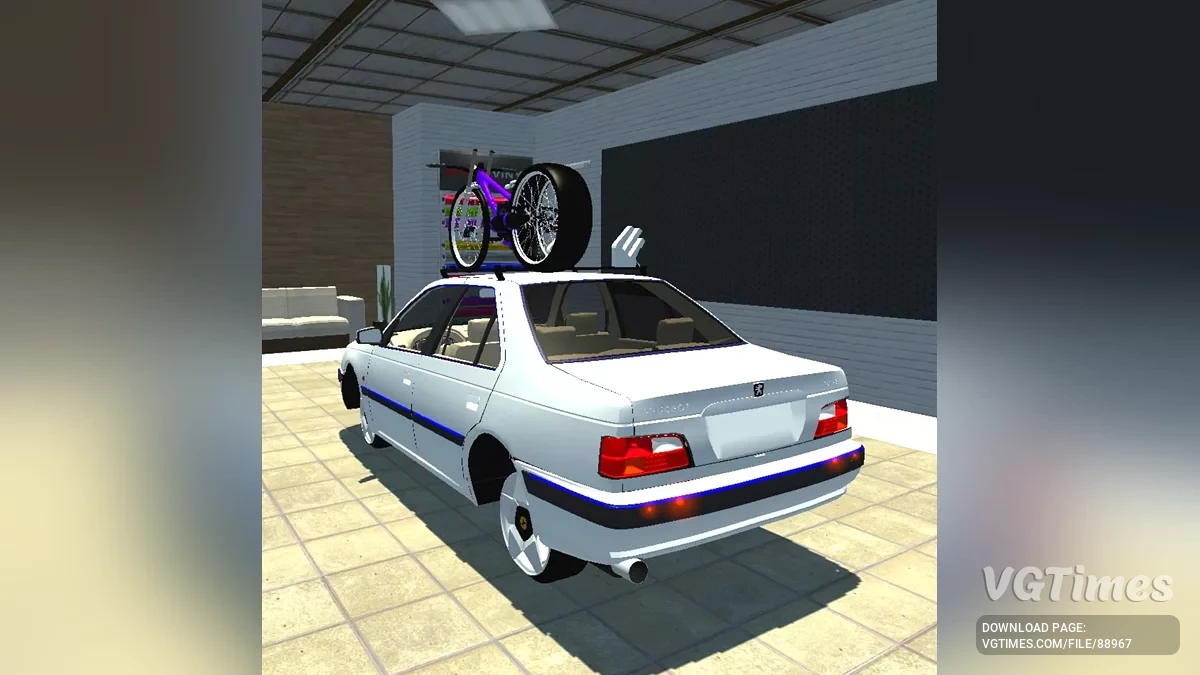 Not Simple Car Crash — Peugeot с велосипедом