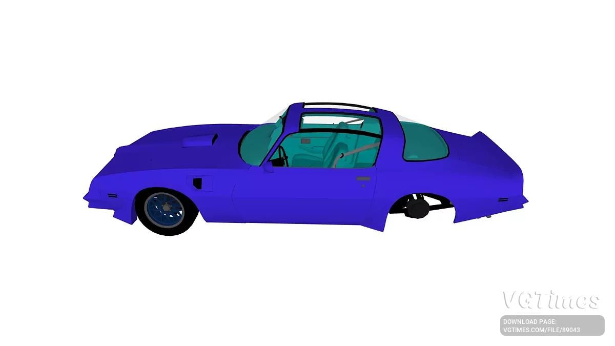 Simple Car Crash Physics Sim — Pontiac Firebird