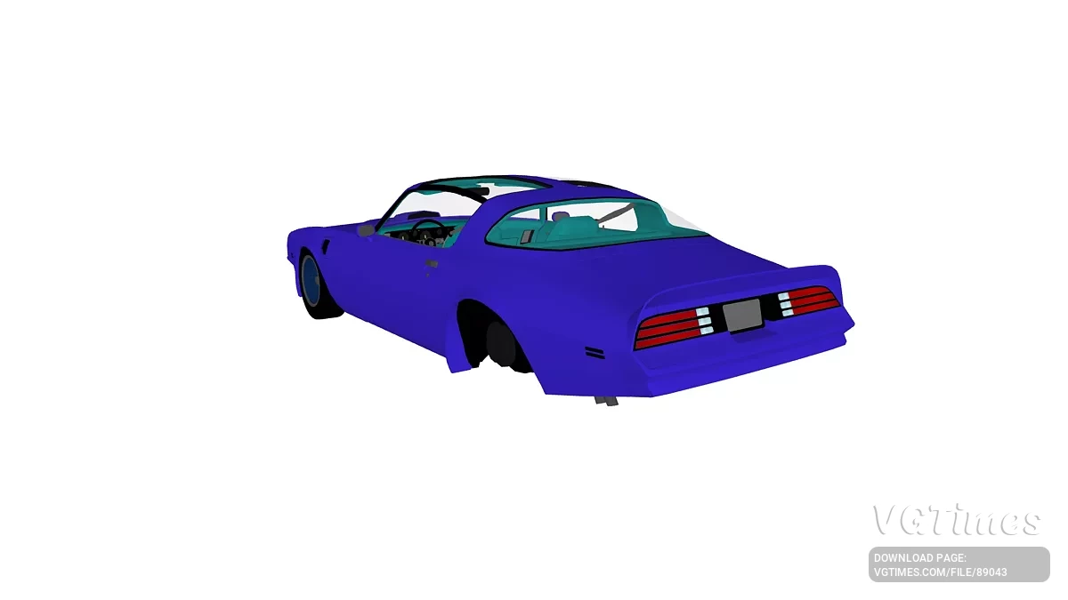 Simple Car Crash Physics Sim — Pontiac Firebird