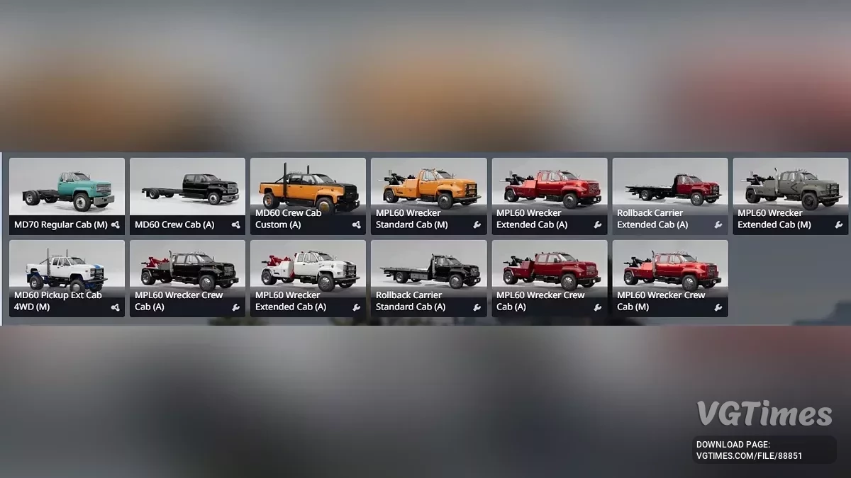 BeamNG.drive — Roll Back FP MD-Series Pack (0.37.x)