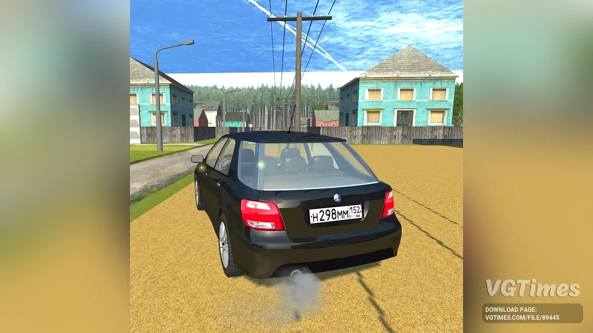 Simple Car Crash Physics Sim — Saab 9-2