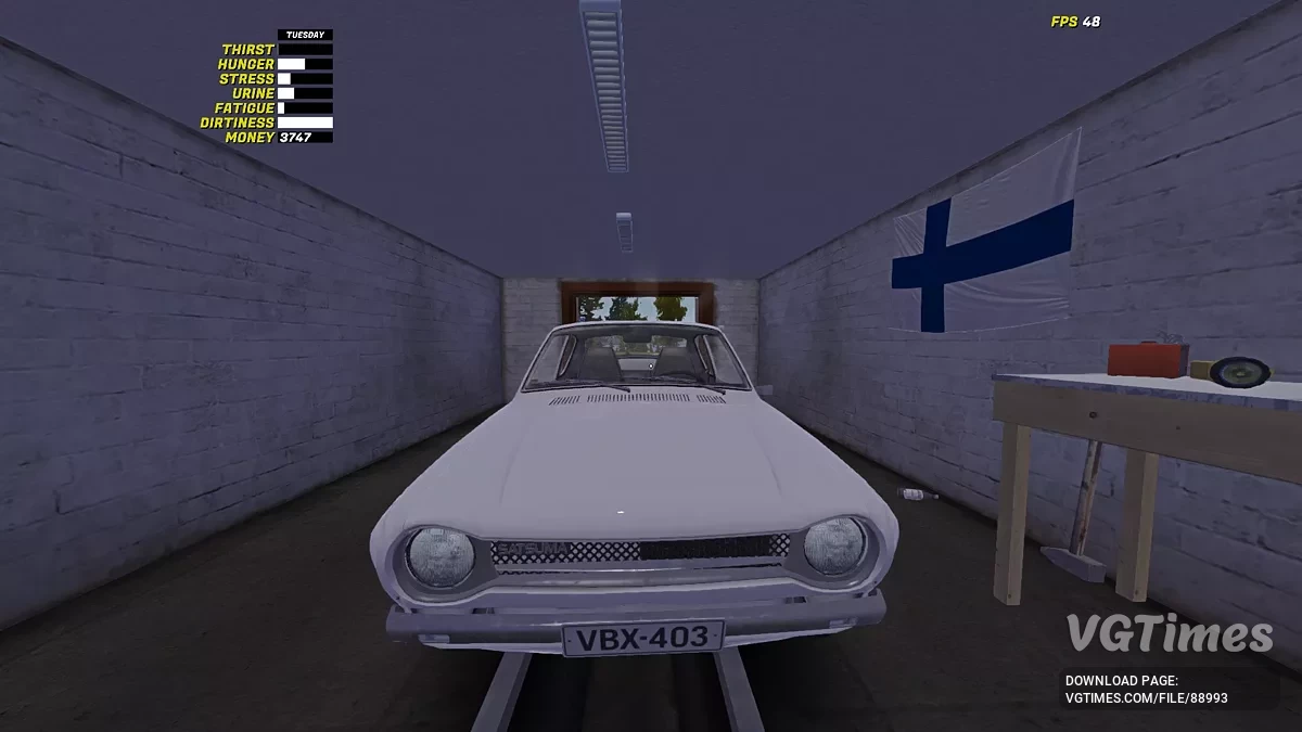 My Summer Car — Сюжет не тронут, стоковая машина с новыми деталями, есть номера