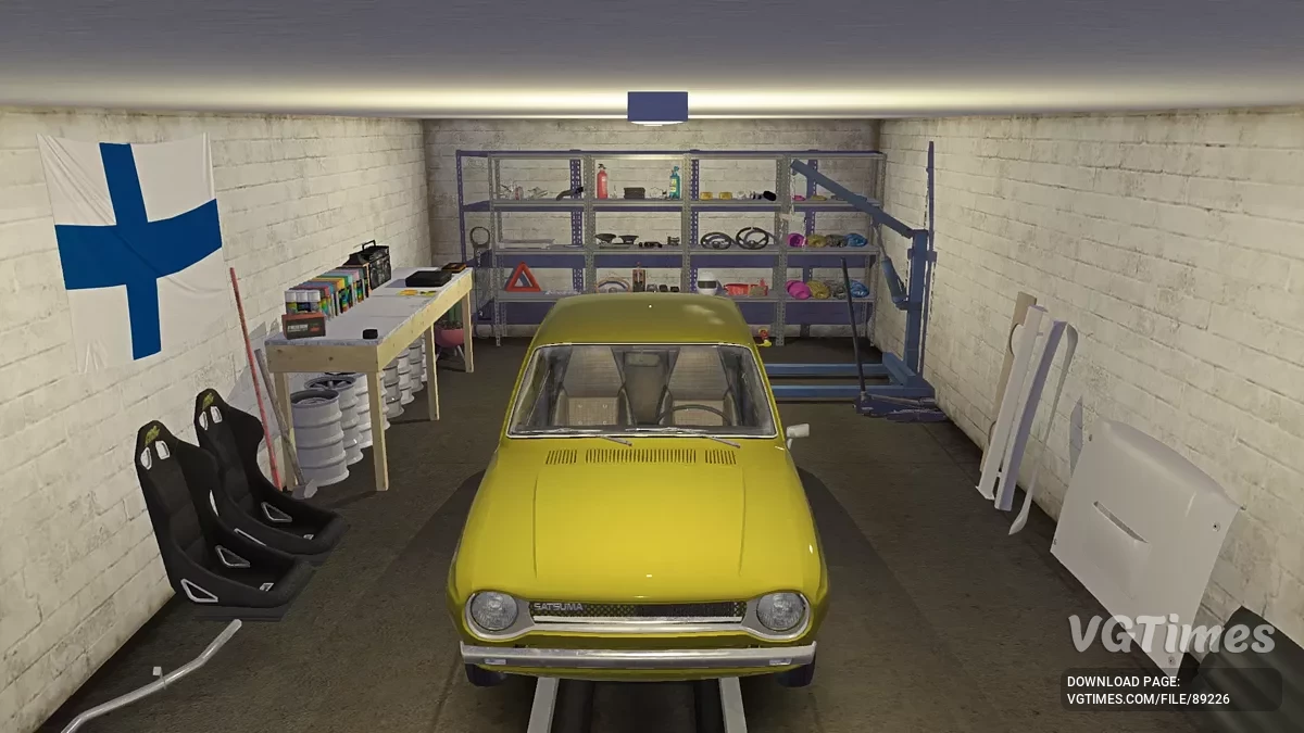 My Summer Car — Собранная Сатсума, все детали в гараже, много денег