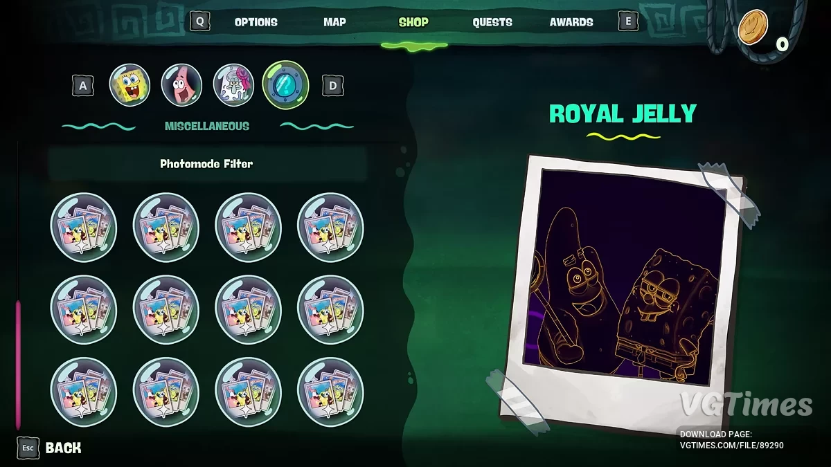 SpongeBob SquarePants: Titans of the Tide — Сохранение со всеми разблокированными предметами