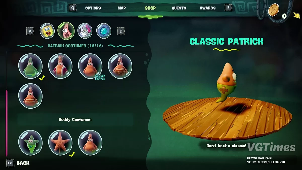 SpongeBob SquarePants: Titans of the Tide — Сохранение со всеми разблокированными предметами