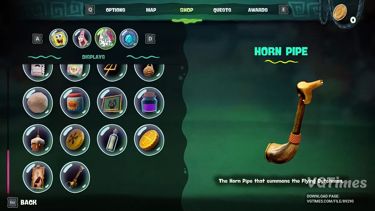 SpongeBob SquarePants: Titans of the Tide — Сохранение со всеми разблокированными предметами