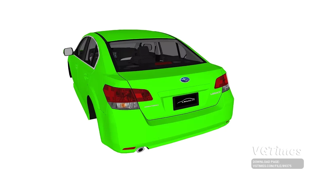 Simple Car Crash Physics Sim — Subaru Legacy 2010