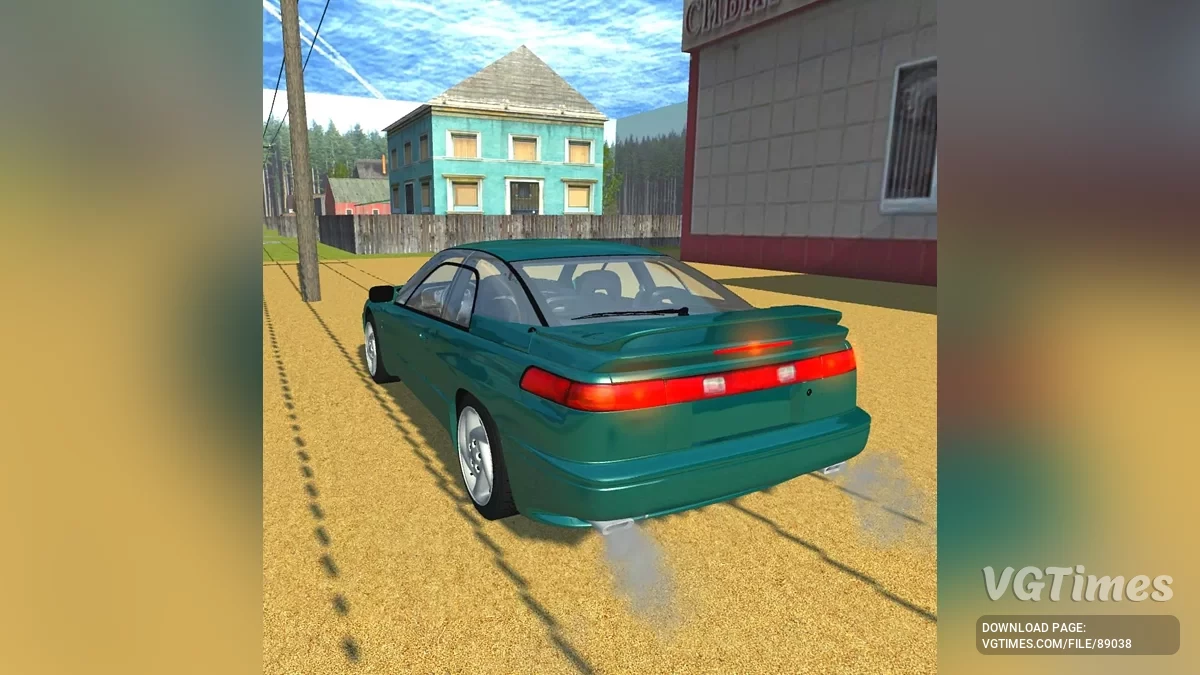 Simple Car Crash Physics Sim — Subaru SVX