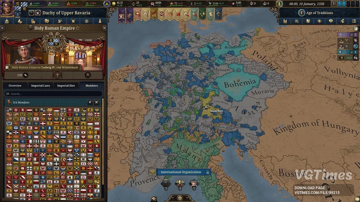 Europa Universalis 5 — Таблица для Cheat Engine [1.0.6]