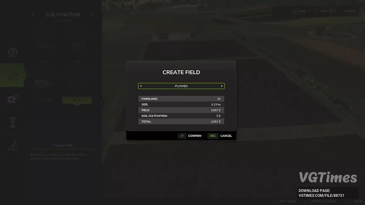 Farming Simulator 25 — Улучшение экрана строительства