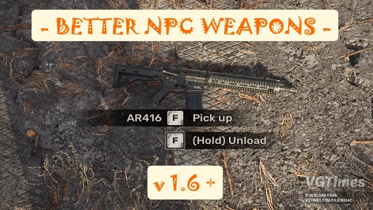 S.T.A.L.K.E.R. 2: Heart of Chornobyl — Улучшенный дроп оружия с NPC