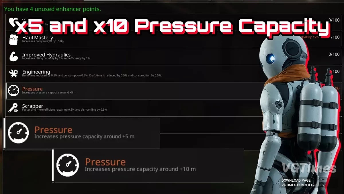 The Last Caretaker — Увеличенный объём давления