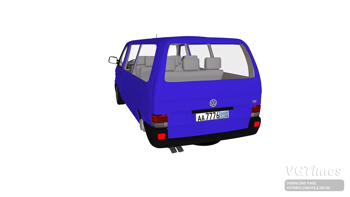 Simple Car Crash Physics Sim — Volkswagen Caravelle T4