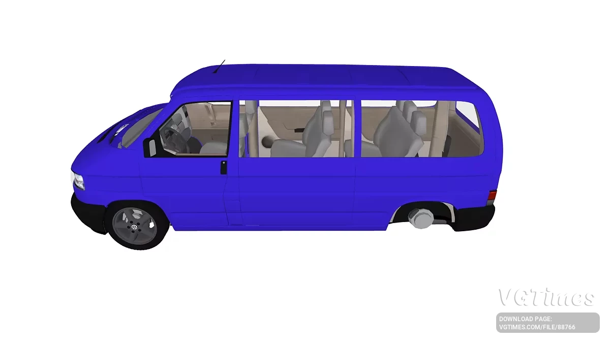 Simple Car Crash Physics Sim — Volkswagen Caravelle T4