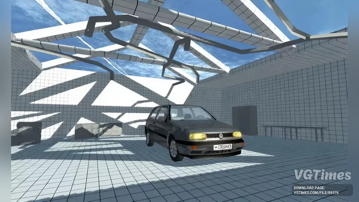 Simple Car Crash Physics Sim — Volkswagen Golf