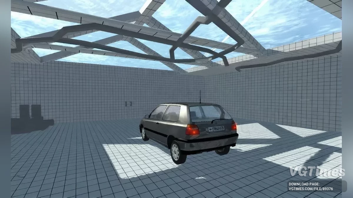 Simple Car Crash Physics Sim — Volkswagen Golf