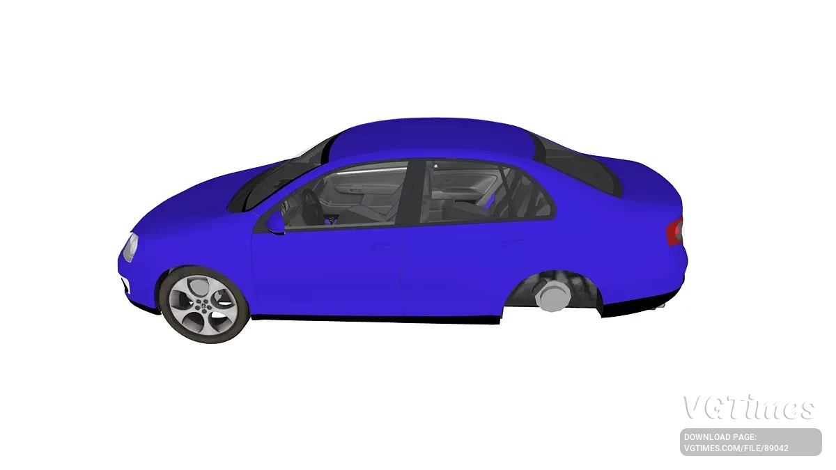 Simple Car Crash Physics Sim — Volkswagen Jetta A5